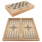 Star Marmara Yakma Ahşap Tavla – 12 mm MDF Kasa, Parlak Selefon Kaplama, 36 mm Krem & Siyah Tavla Pulları, 9 mm Zar – Dayanıklı, Şık ve Tasarım