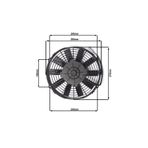 STAR MOTOR COMPANY 10 İNÇ 120 WAT 12 VOLT ÜFLEYİCİ AXİEL FAN
