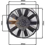 Star Motor Company 10 Inç 120 Wat 24 Volt Emici Axiel Fan