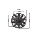STAR MOTOR COMPANY 8 İNÇ 120 WAT 12 VOLT ÜFLEYİCİ AXIEL FAN