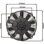 STAR MOTOR COMPANY 8 İNÇ 80 WAT 12 VOLT EMİCİ AXIEL FAN