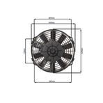 STAR MOTOR COMPANY 9 İNÇ 120 WAT 12 VOLT ÜFLEYİCİ AXIEL FAN