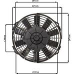 Star Motor Company 9 Inç 120 Wat 24 Volt Emici Axıel Fan