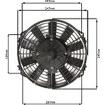 Star Motor Company 9 Inç 170 Wat 24 Volt Emici Axiel Fan