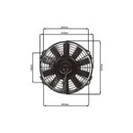 STAR MOTOR COMPANY 9 İNÇ 80 WAT 12 VOLT EMİCİ AXIEL FAN