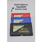 Star Oyun Aletleri Orta Boy Çantalı Seramik Kemik Domino Taşı Seti Taş Boyu 4x2cm gnsRKFaz3773