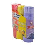 Star Plus Büzgülü Çöp Torbası 55x60 Cm 3' Lü Eko Paket Lavanta-çilek-limon Kokulu Çöp Poşeti