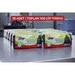 Star Plus Endüstriyel Jumbo Boy Çöp Torbası 80X110 cm 10LU Dayanıklı Sanayi Tipi Çöp Poşeti 10 Adet