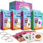Star Right 4'lü Flash Kart Seti - Sayılar, Alfabeler, İlk Kelimeler, Renkler ve Şekiller - K Öncesi - K için Halkalı Değerli Paket Flash Kartlar