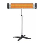 Star S 19 1900W Infrared Duvar Tipi Termostatli Isitici Soba (Gri Ayakli)