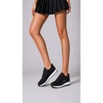 STAR STEP Kadın Siyah Beyaz Cırtlı Günlük Konforlu Casual Rahat Hafif Yumuşak Kaymaz Rahat Taban Fileli Sneaker Spor Ayakkabı Günlük Kullanıma Uygundur