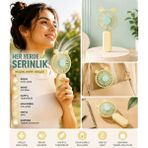Star Toys Mini Şarjlı El Fanı USB Şarjlı Taşınabilir Sessiz El Tipi Vantilatör Pembe - Açık Sarı