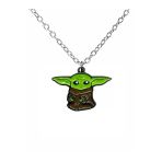 Star Wars Baby Yoda (Grogu) Figürlü Kolye – 60 Cm Zincirli Uzay Temalı Sevimli Takı