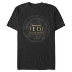 STAR WARS Big & Tall Fallen Order Jedi Map Erkek Üst Kısa Kollu Tişört, Black, 3XL Uzun