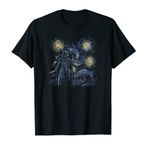 Star Wars Classic Darth Vader In Van Gogh's Starry Night T-Shirt