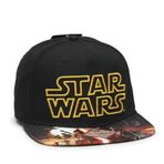 Star Wars Episode 7 Poster Sublimated Flat Brim Snapback Baseball Cap (Poster)