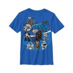 STAR WARS Erkek Çocuk Çizgi Karakter Çizgileri T-Shirt, Kraliyet Mavisi, M