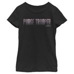 STAR WARS Jedi: Fallen Order Purge Trooper Girl's Solid Crew Tee, Black, Medium