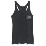 STAR WARS Junior's Jedi: Fallen Order Pocket Logo Tri-Blend Racerback Layering Tank, Black Heather, Medium