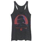 STAR WARS Kadın Jedi: Fallen Order Red Sun Tri-Blend Racerback Katmanlı Atlet, Black Heather, L