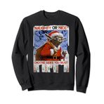 Star Wars Yoda Naughty Or Nice Flyer Christmas Sweatshirt
