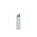 STARANDPOWER 10 Adet 14 Pin Microblading Blade - İnce ve Doğal Kaş Çizimi için Hassas Uç (Steril Tek Kullanımlık)