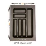 Starax 2283-A Antrasit 34x49cm Plastik Kaşıklık