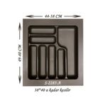 Starax 2285-A Antrasit 44x49cm Plastik Kaşıklık