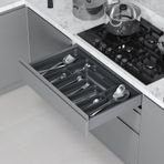 Starax 2289-A Antrasit 74x49cm Plastik Kaşıklık
