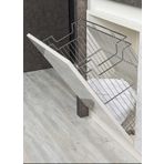 Starax 8113 40 cm Krom Çamaşır Sepeti