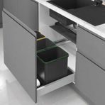 Starax 90 cm 36+3 lt Antrasit Çekmece İçi Otomatik Çöp Kovası