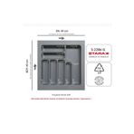 Starax S-2286-G Gri Plastik Kaşıklık