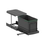 Starax S-2573-a Teleskopik Raylı Plastik 16 L Gri Çöp Kovası