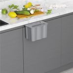 Starax S-2575 Askılı 5 l Gri Çöp Kovası