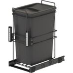 Starax S-2591-A Kapağa Monte Teleskopik Raylı Zemin Bağlantılı 35 Litre Çöp Kovası