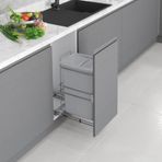 Starax S-2591-G Gri 35 lt Kapağa Monte Çöp Kovası