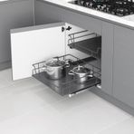 Starax S-2612-A Ahşap Tablalı Bağımsız Çift Açılım Gizli Raylı Çekmece