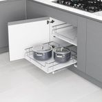 Starax S-2614-C 50 cm Ahşap Tablalı Bağımsız Çift Açılım Gizli Raylı Çekmece