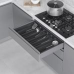 Starax S-2688-AP 64x49 cm 70 cm Antrasit Plastik Çekmece İçi Kepçelik