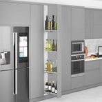 Starax S-2929-C Krol Sol 20 cm Çift Açılım Gizli Raylı 4 Sepetli Şişelik