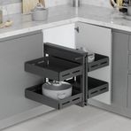 Starax S-3007- UB-A Unique Box Antrasit 45 cm Bağımsız Körköşe Mekanizması
