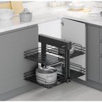 Starax S-3069-A Antrasit 50 cm Ahşap Tablalı Bağımsız Körköşe Mekanizma