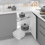 Starax S-3123-C Krom Sol Döner Tablalı KörKöşe Mekanizması