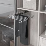Starax S-6545-G Gri Tavan Bağlantılı Raylı Pantolon Askısı