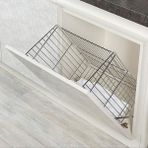 Starax S8121C Kapağa Monte Çamaşır Sepeti 30 cm - Krom