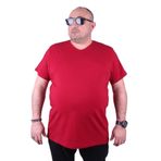 Starbattal 11170 Bordo Büyük Beden Erkek T-shirt