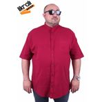 Starbattal 11303 Büyük Beden Bordo Erkek Gömlek