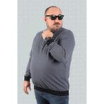 Starbattal 22729 Antrasit Büyük Beden Erkek T-shirt
