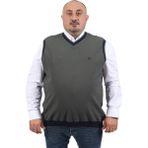 Starbattal 22795 Büyük Beden Haki Erkek Süveter