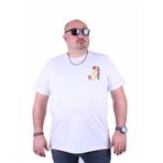 Starbattal 23101 Beyaz Büyük Beden Erkek T-shirt